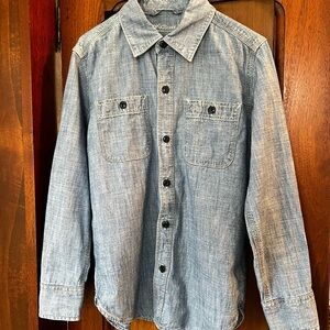 GAP Kids Medium Blue Denim Shirt